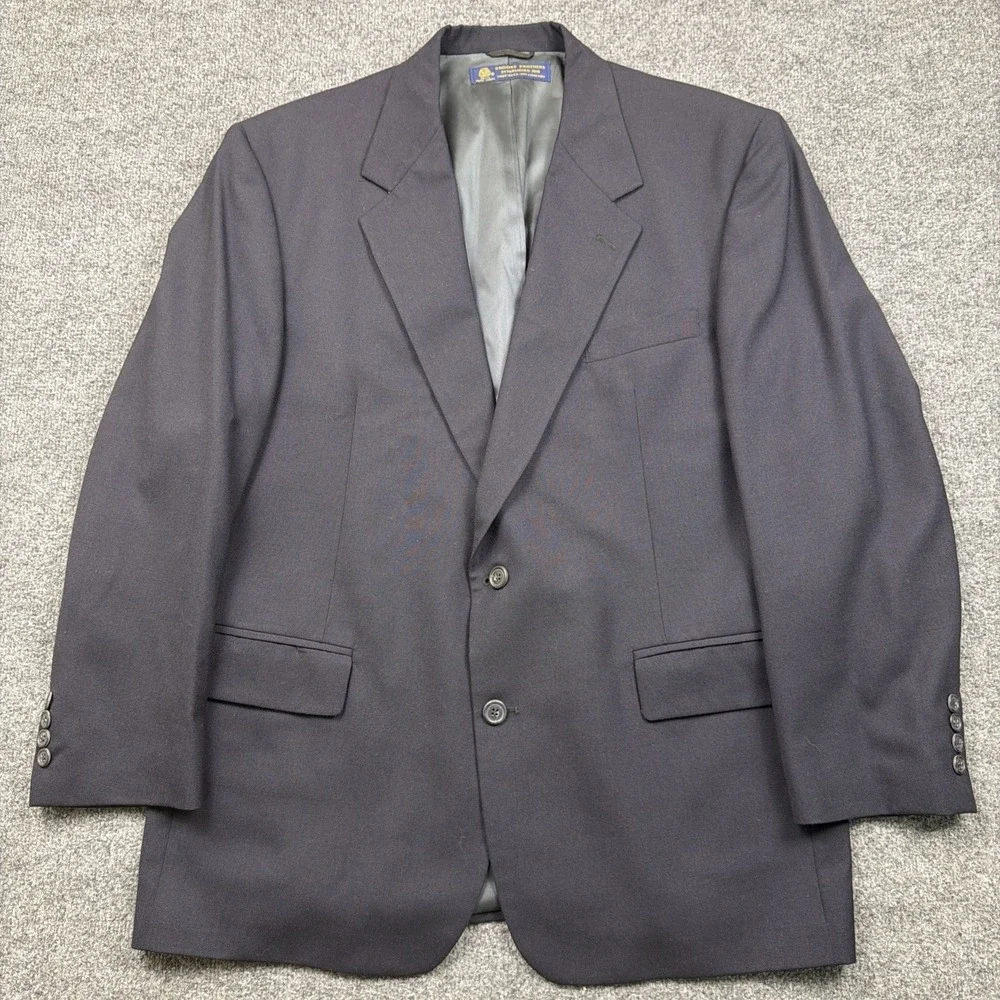 Brooks Brothers Blazer Mens 43R Pure Wool USA Made Sport Coat‎ 2 Button Classic